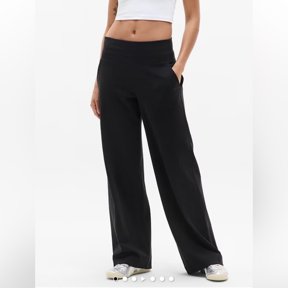 Athleta Black Venice Wide-Leg Lounge Pants